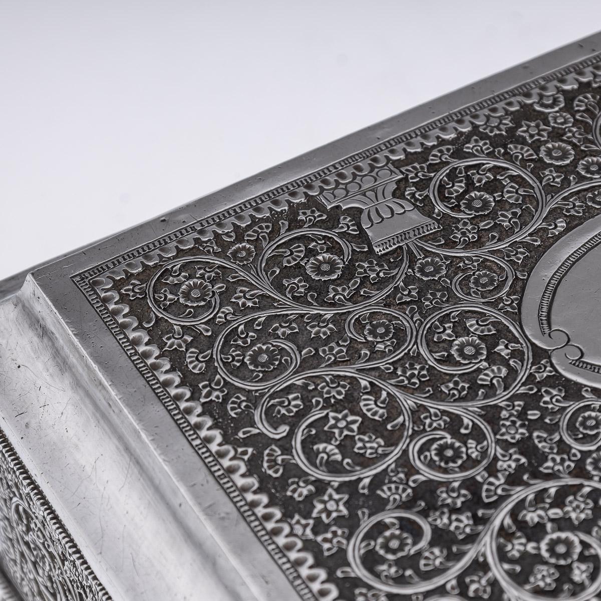 20th Century Indian Kutch Solid Silver Treasure Chest / Casket, c.1900 8