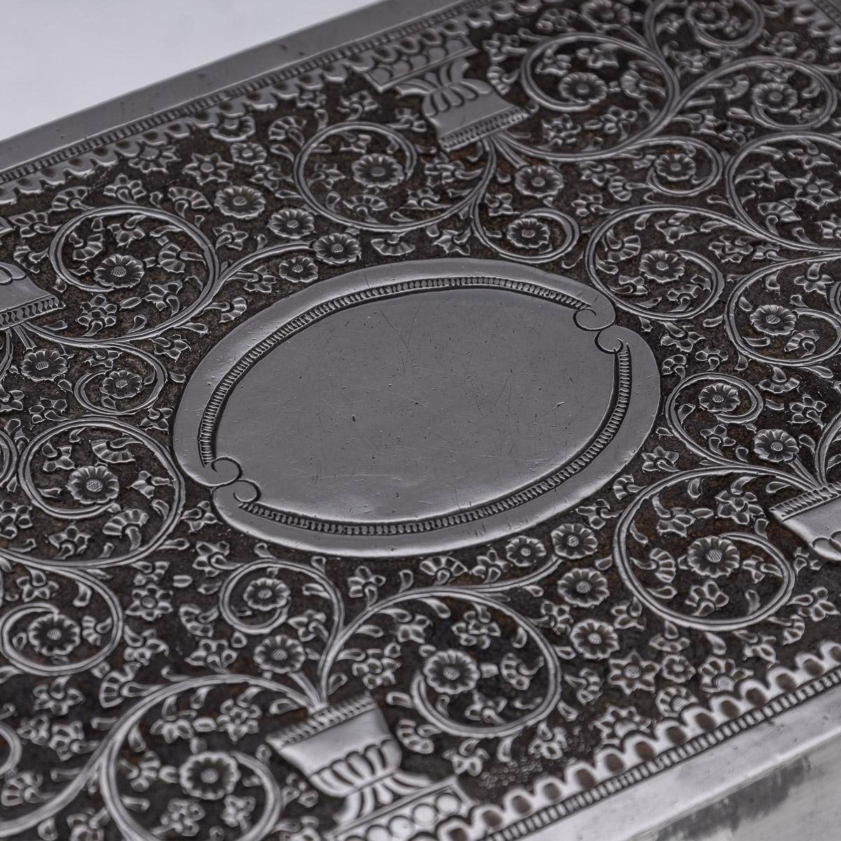 20th Century Indian Kutch Solid Silver Treasure Chest / Casket, c.1900 9