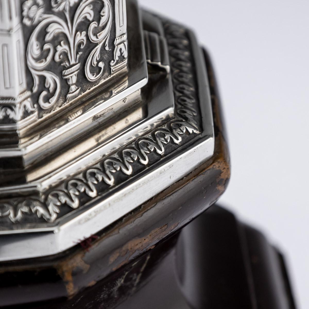 20th Century Indian Silver Temple Shaped Tea Caddy by Oomersi Mawji, circa 1920 12