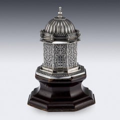 20th Century Indian Silver Temple Shaped Tea Caddy by Oomersi Mawji, circa 1920