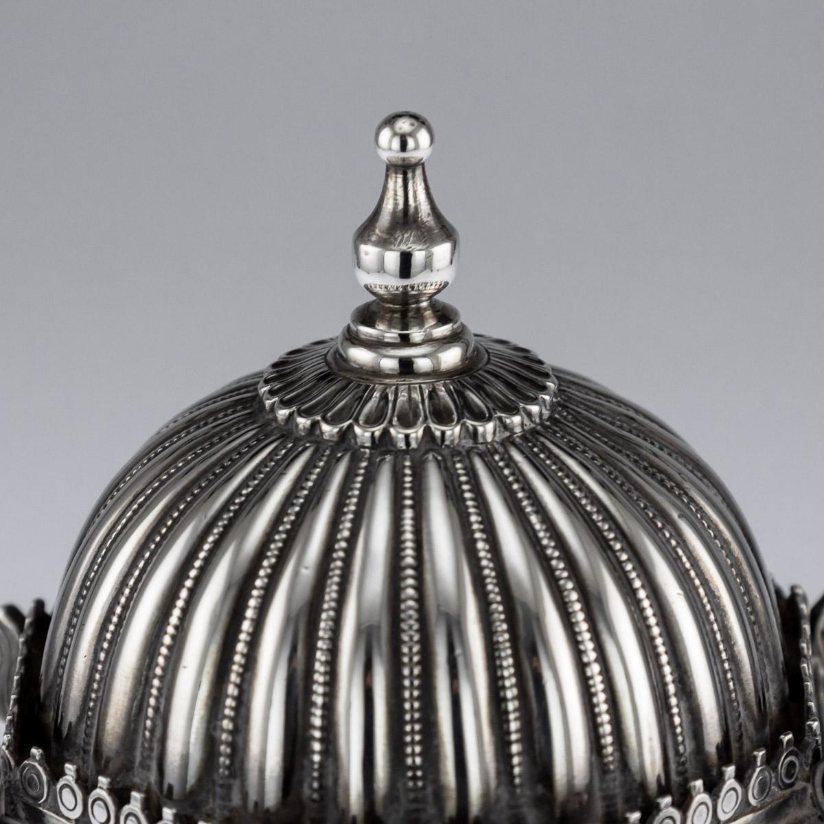 20th Century Indian Silver Temple Shaped Tea Caddy by Oomersi Mawji, circa 1920 3