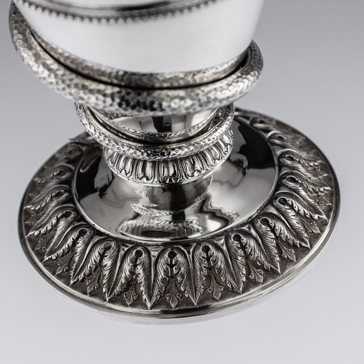 20th Century Indian Solid Silver 28th Regiment Ewer, P.Orr & Sons, circa 1900 14