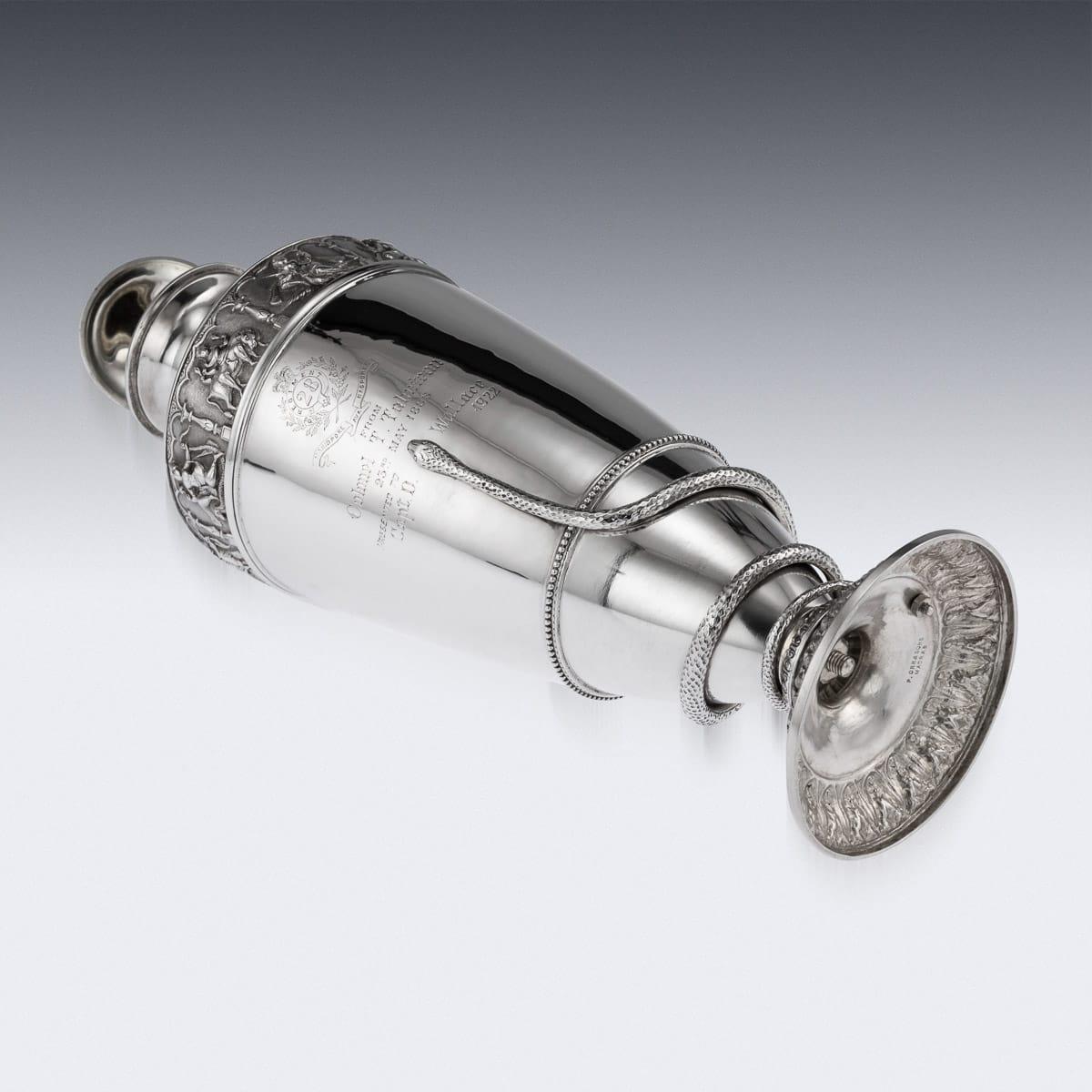 20th Century Indian Solid Silver 28th Regiment Ewer, P.Orr & Sons, circa 1900 3