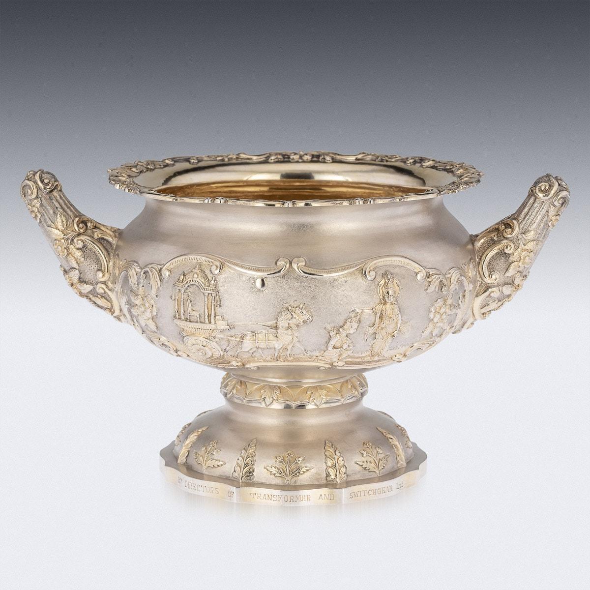20th Century Indian Solid Silver Bowl, Calcutta, c.1910 In Good Condition In Royal Tunbridge Wells, Kent