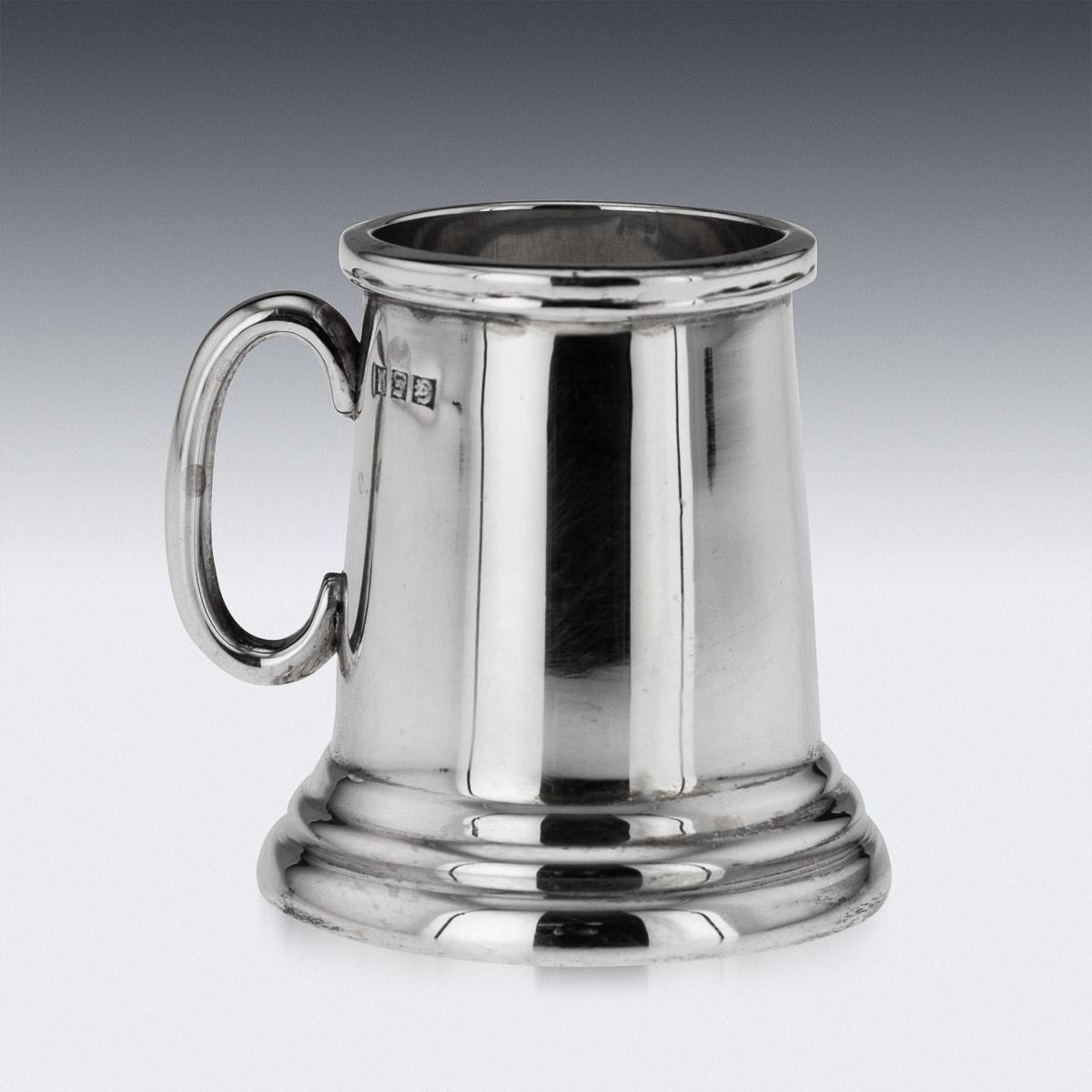 20th Century Indian Solid Silver Mini Tankards, Cooke & Kelvey, Calcutta, c.1930 4