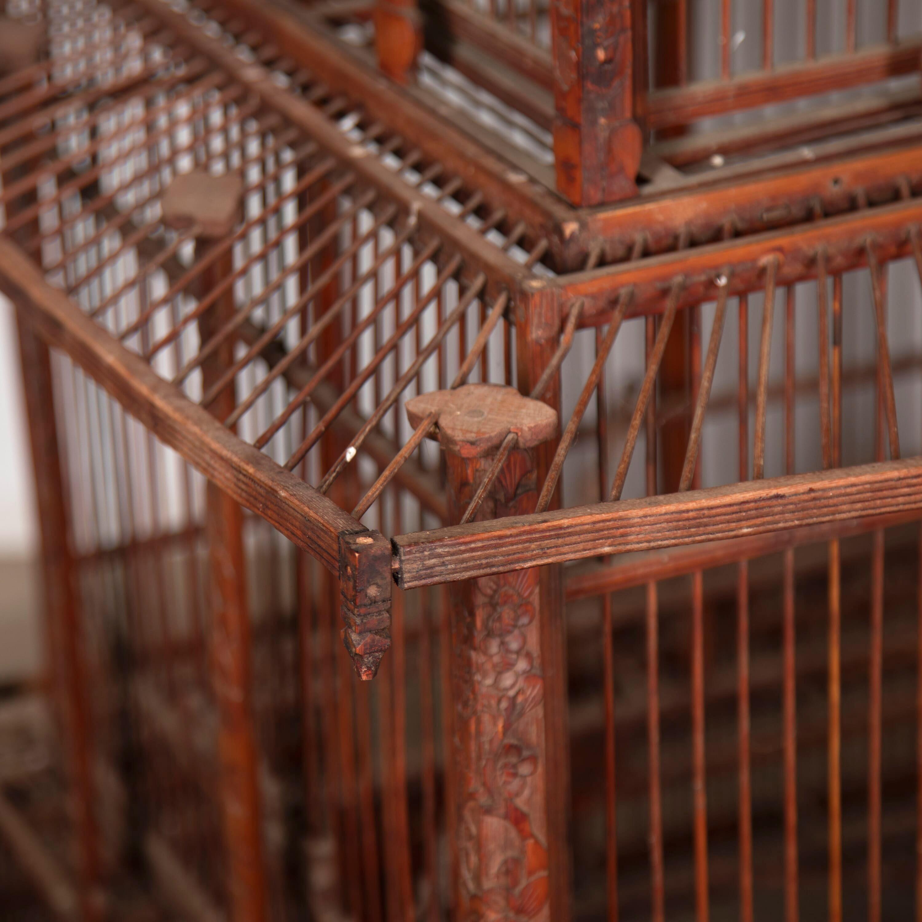 20th Century Indochina Bird Cage In Good Condition For Sale In Tetbury, Gloucestershire