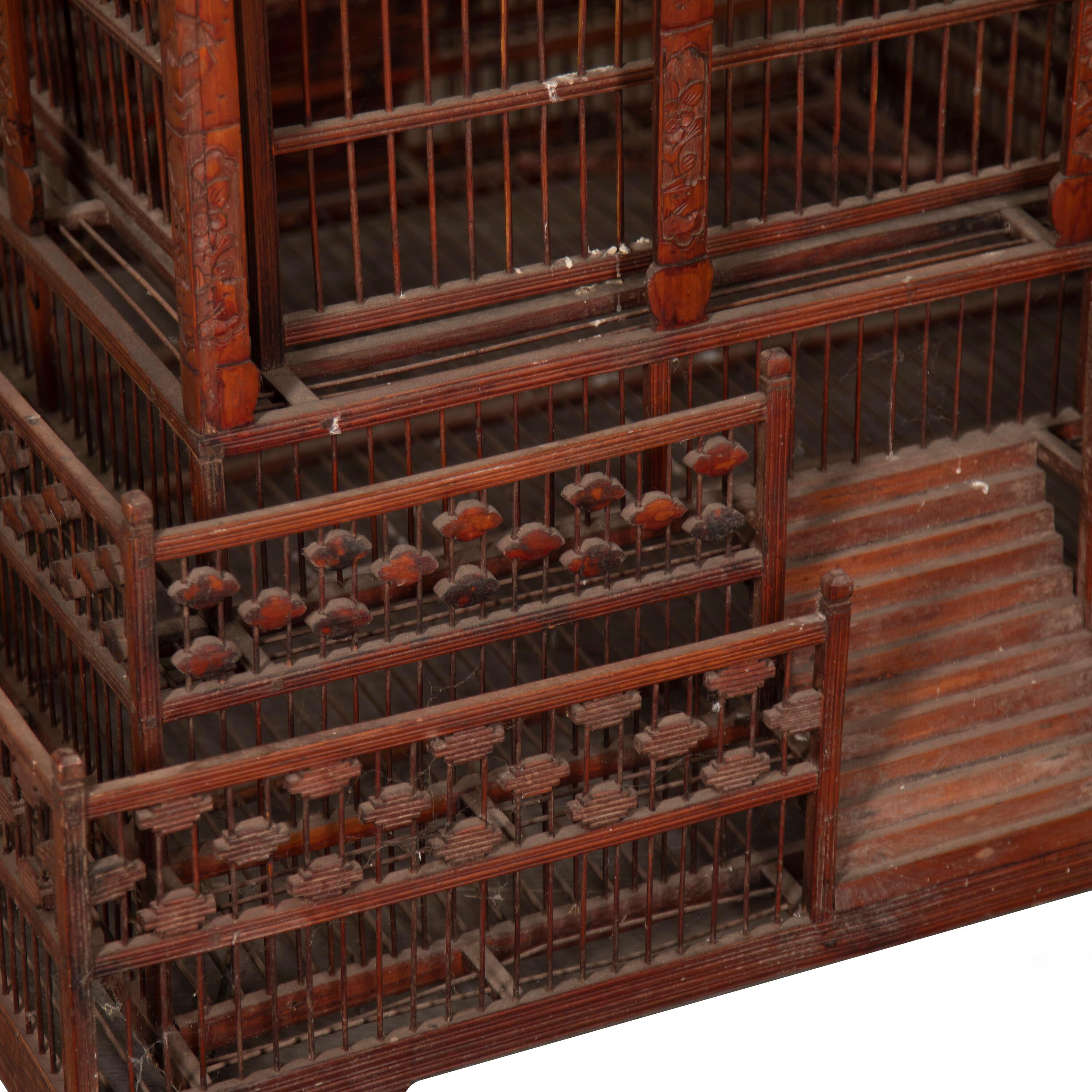 Iron 20th Century Indochina Bird Cage For Sale