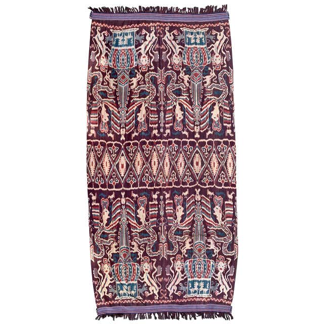 Timor ikat indonésien vintage, tissé à la main - France Timor ikat indonésien vintage, tissé à la main - France