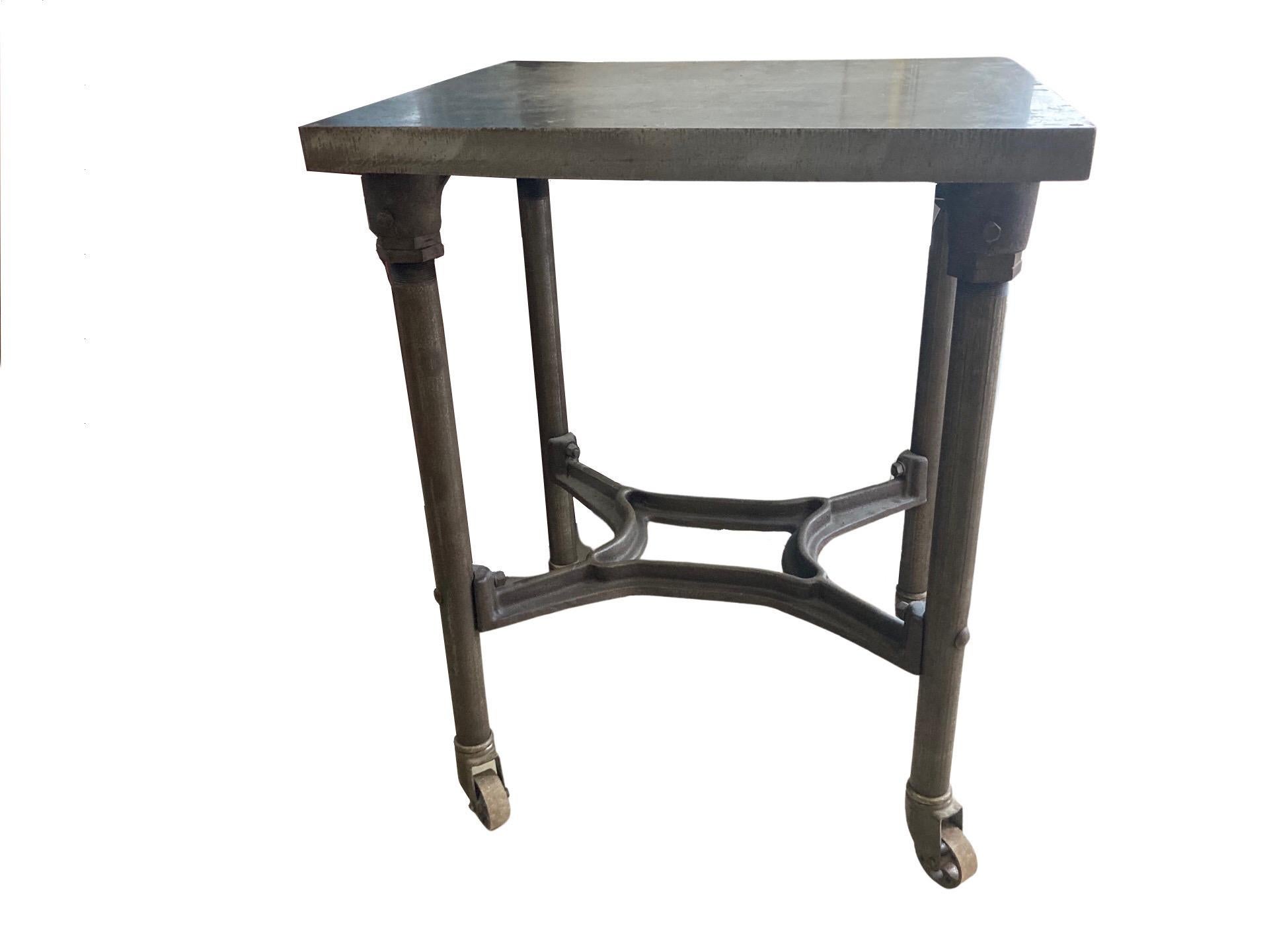 20th Century Industrial Cast Iron Turtle Table 6