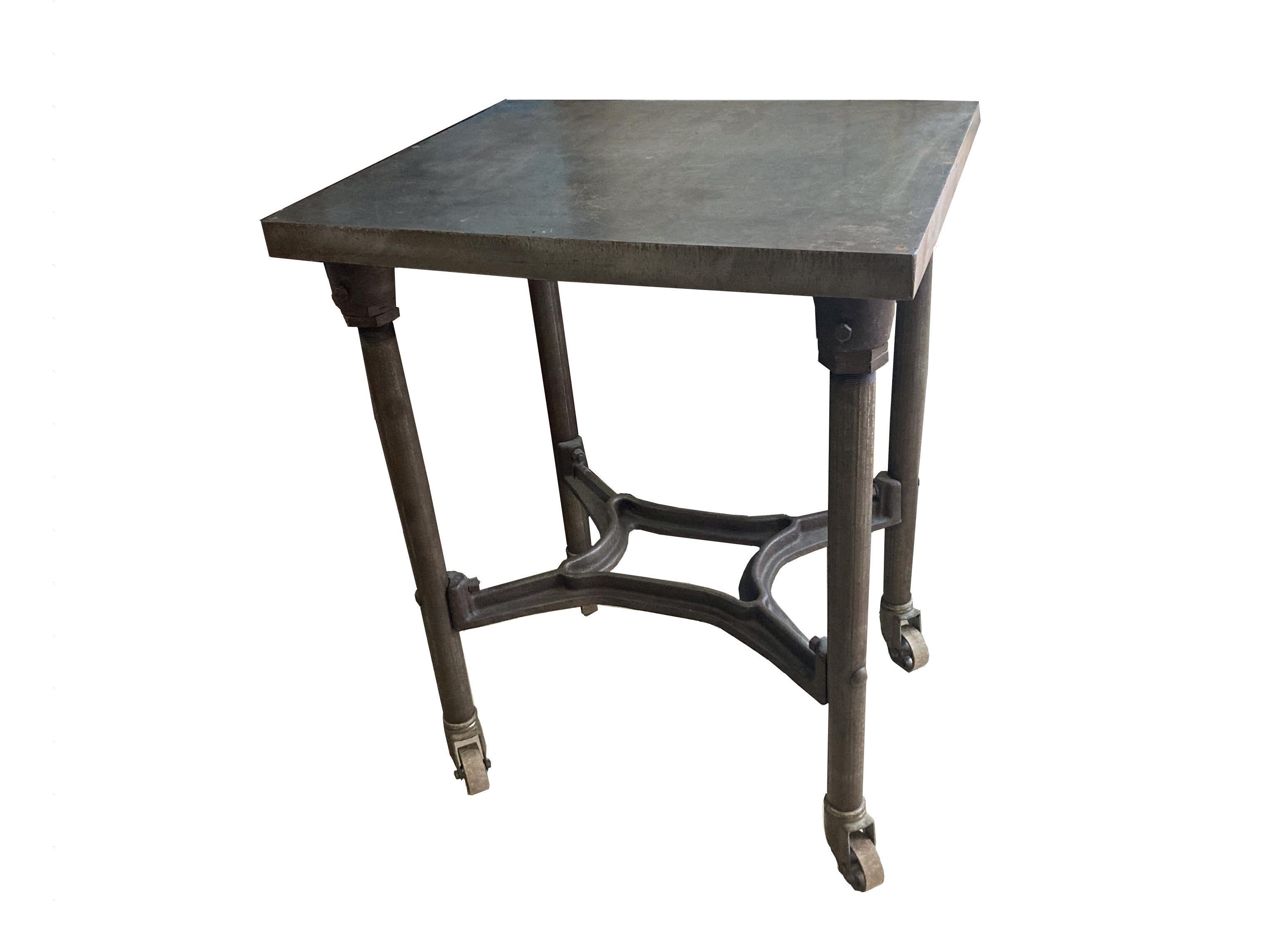 20th Century Industrial Cast Iron Turtle Table 5