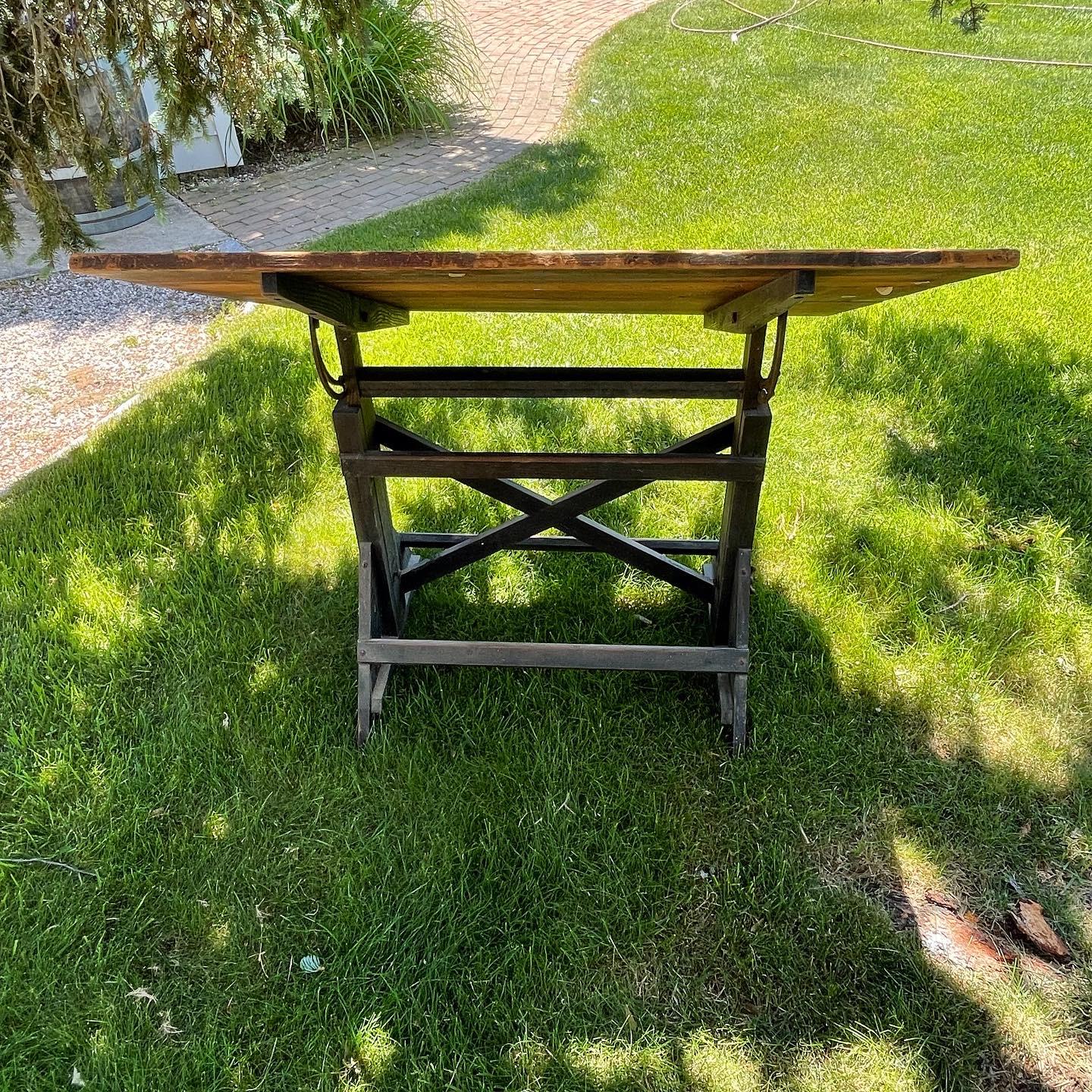 20th Century Industrial Drafting Table For Sale 5
