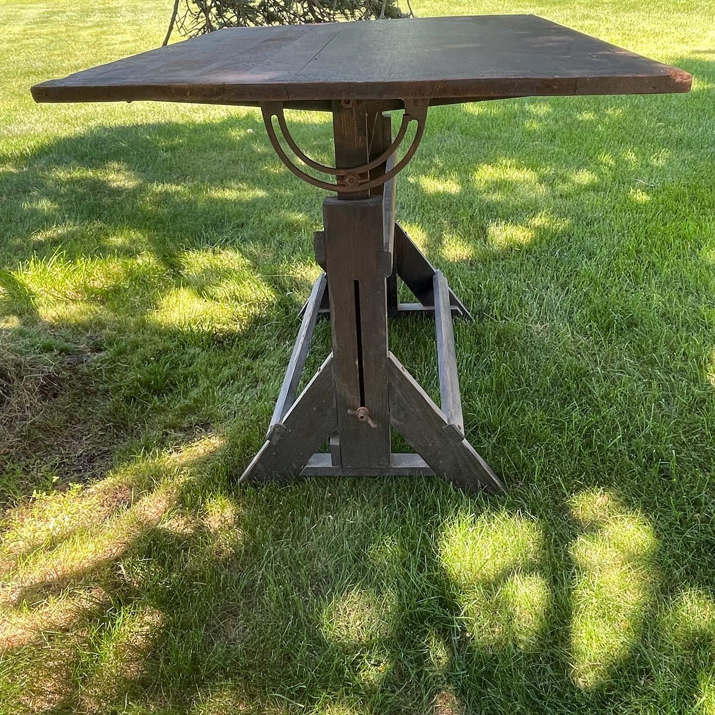 20th Century Industrial Drafting Table For Sale 3