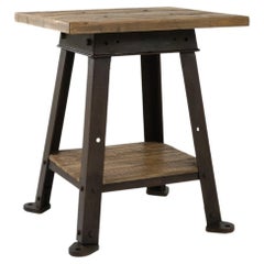 20th Century Industrial French Brutalist Table
