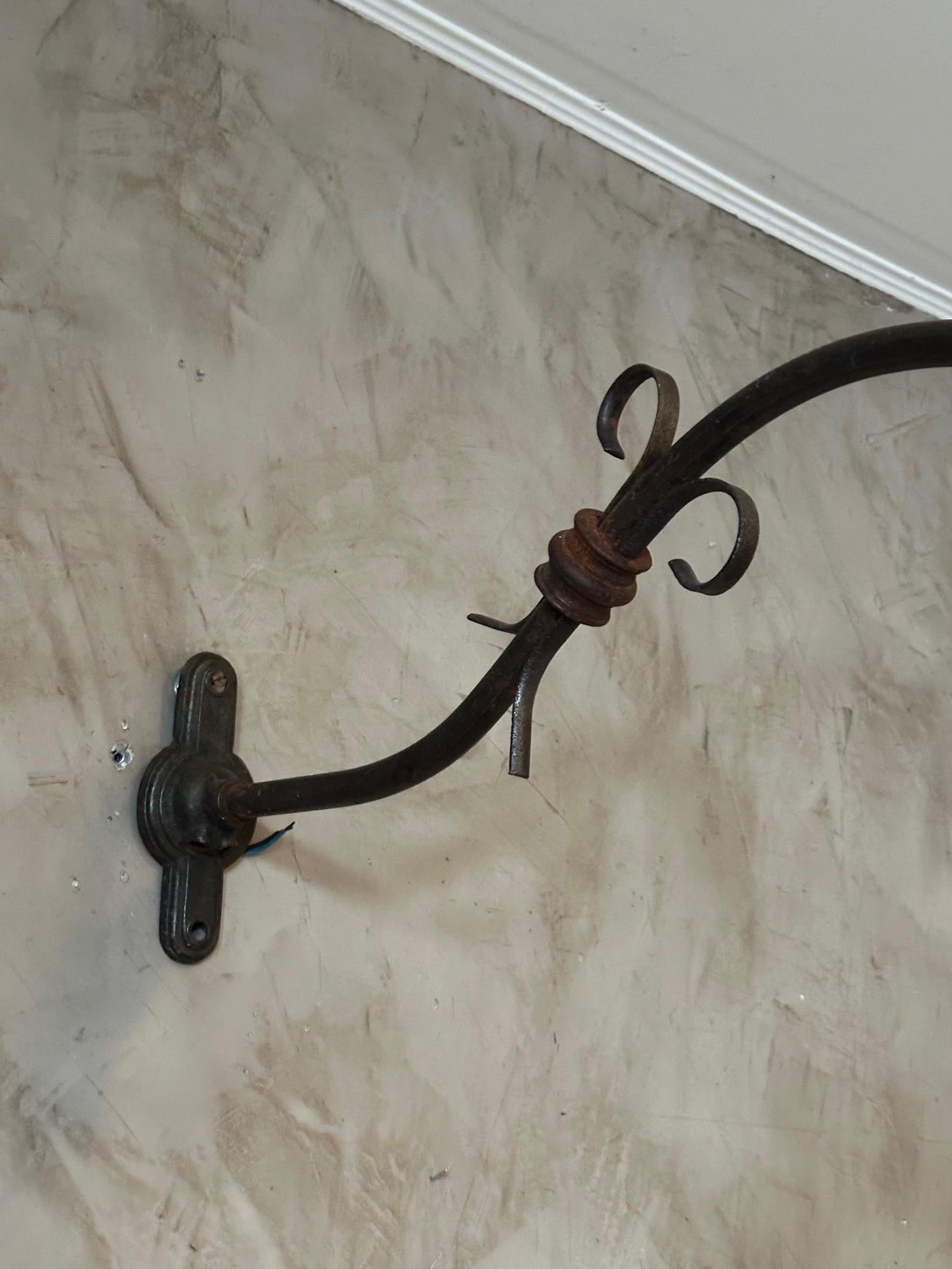 20th century Industrial Metal Outdoor Wall Light, 1920s For Sale 1