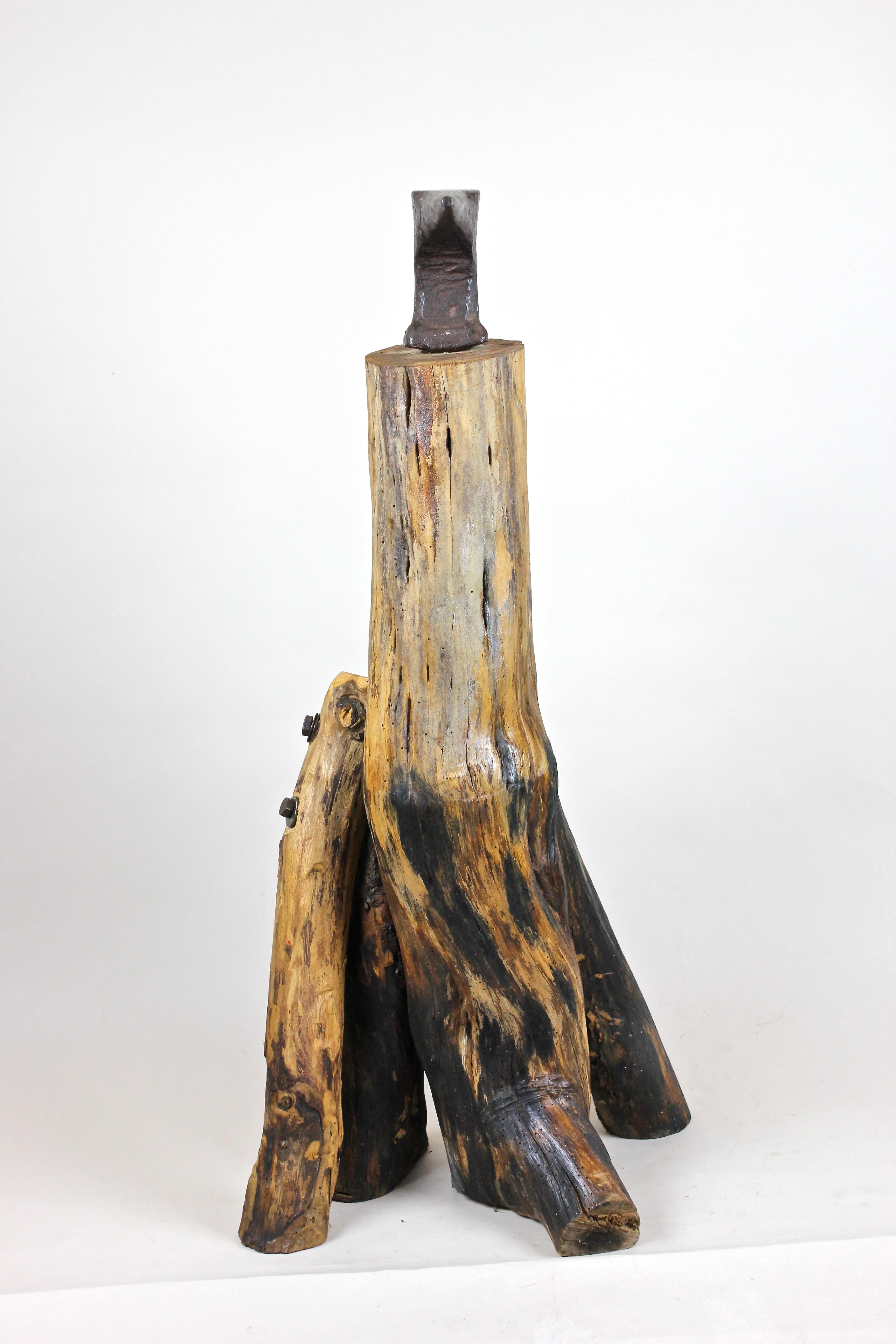 20th Century Industrial Modern Wooden Sculpture, Austria, circa 1915-1920 1