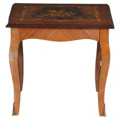 Vintage 20th Century inlaid baroque side table