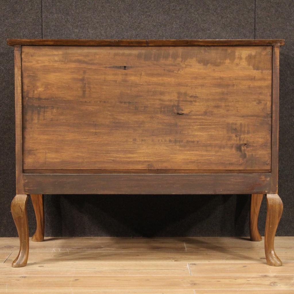 20th Century Inlaid Exotic Wood Italian Dresser, 1980 In Good Condition In Vicoforte, Piedmont