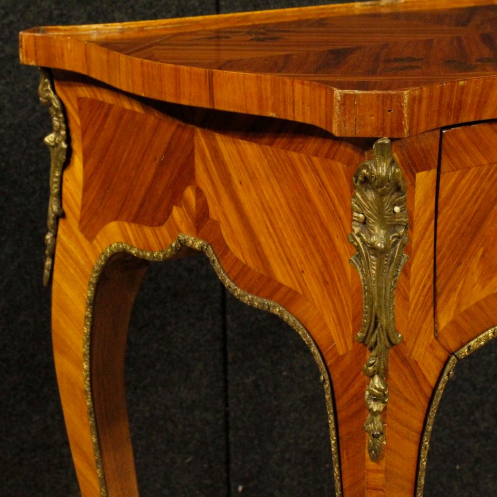 20th Century Inlaid Rosewood French Side Table, 1960 5