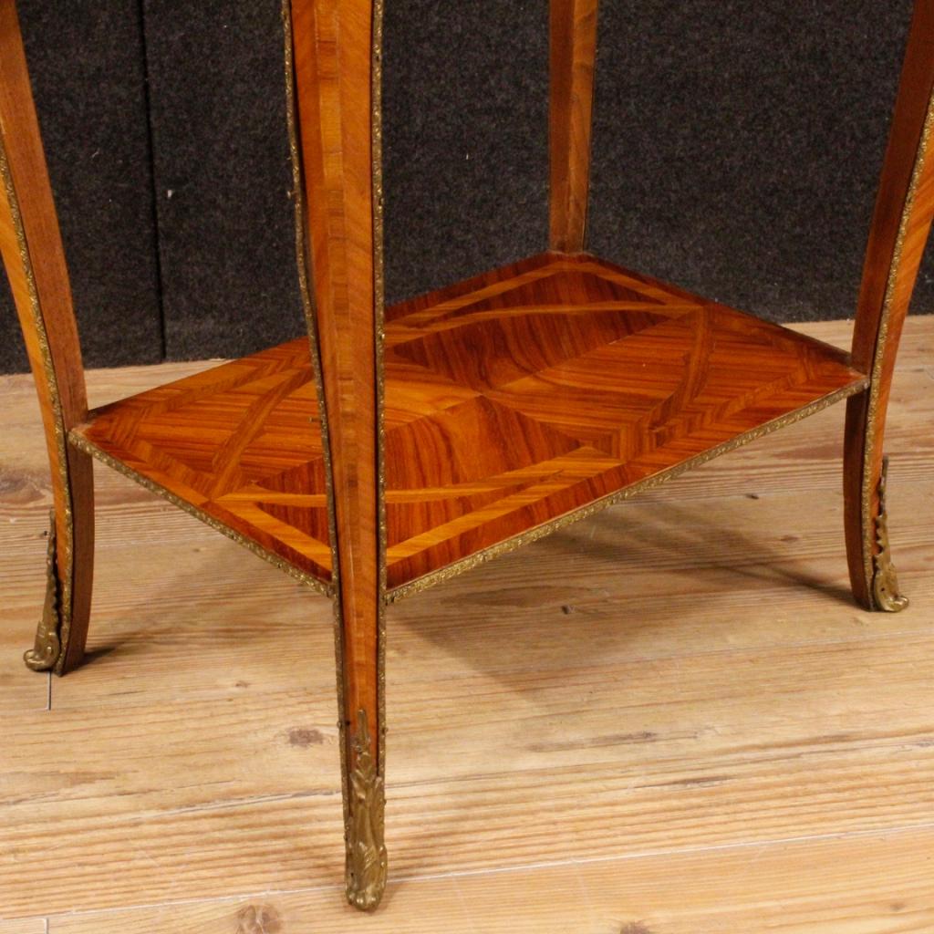 20th Century Inlaid Rosewood French Side Table, 1960 3