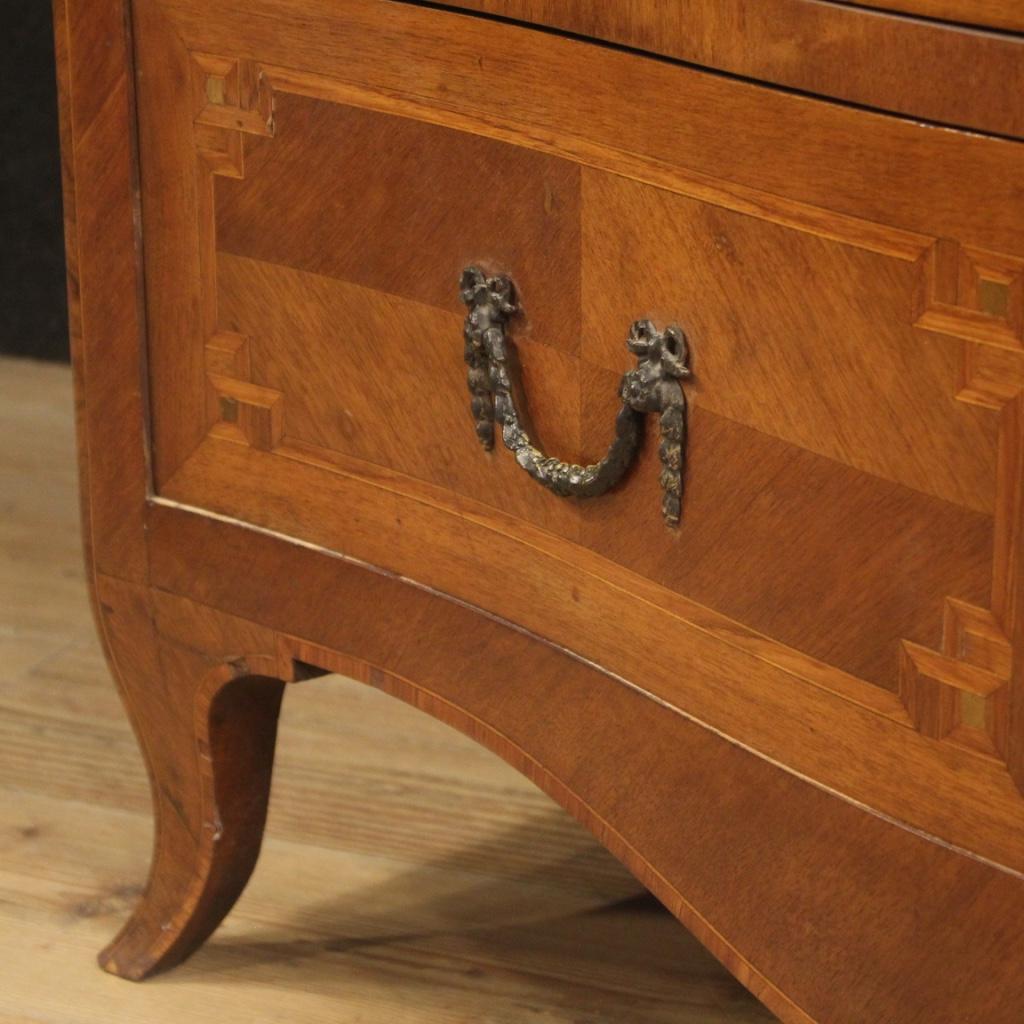 20th Century Inlaid Wood Italian Louis XV Style Dresser, 1950 7