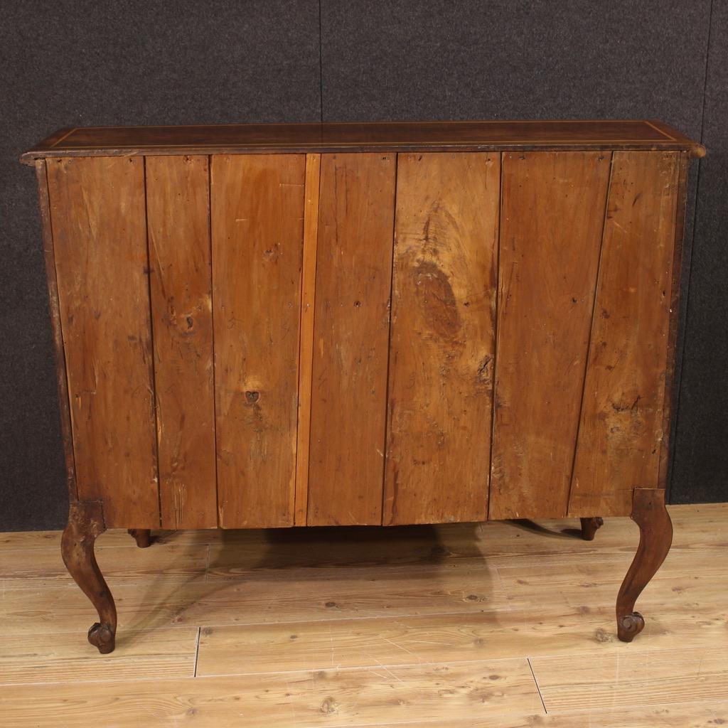 20th Century Inlaid Walnut, Maple and Fruitwood Italian Bureau Desk, 1920s For Sale 1