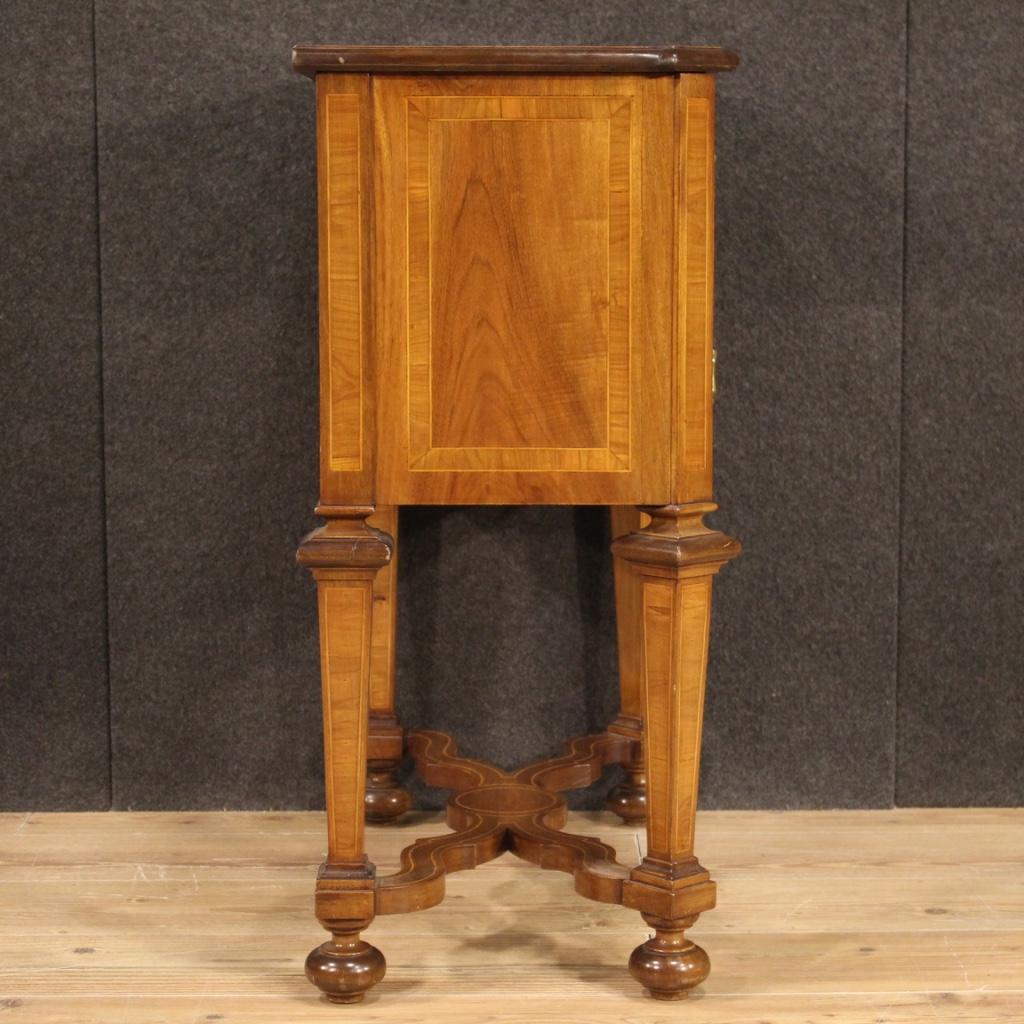 20th Century Inlaid Walnut, Maple, Beech Italian Louis XIV Style Dresser, 1950s For Sale 6