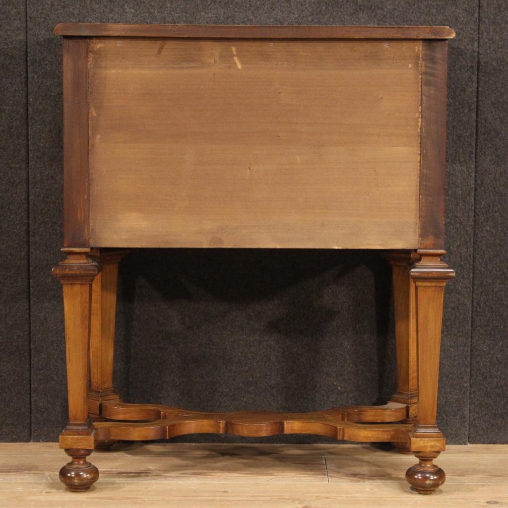 Mid-20th Century 20th Century Inlaid Walnut, Maple, Beech Italian Louis XIV Style Dresser, 1950s For Sale