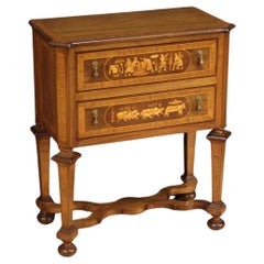 20th Century Inlaid Walnut, Maple, Beech Italian Louis XIV Style Dresser, 1950s