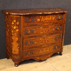 commode hollandaise en bois marqueté du 20e siècle, 1970