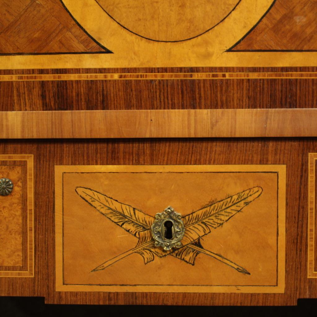 Mid-20th Century 20th Century Inlaid Wood Dutch Louis XVI Style Secretaire, 1960 For Sale