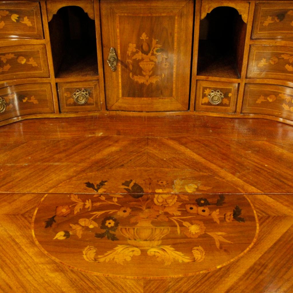 20th Century Inlaid Wood Dutch Trumeau, 1960 6