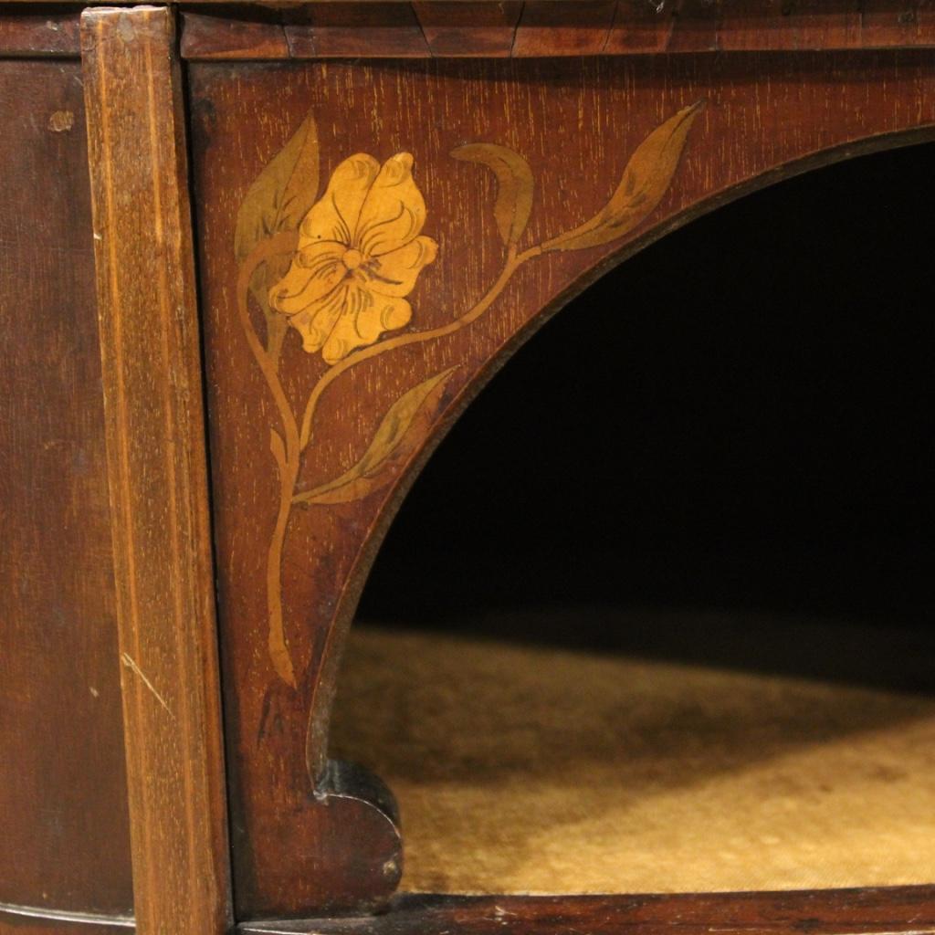 20th Century Inlaid Wood English Dressing Table, 1930 For Sale 1
