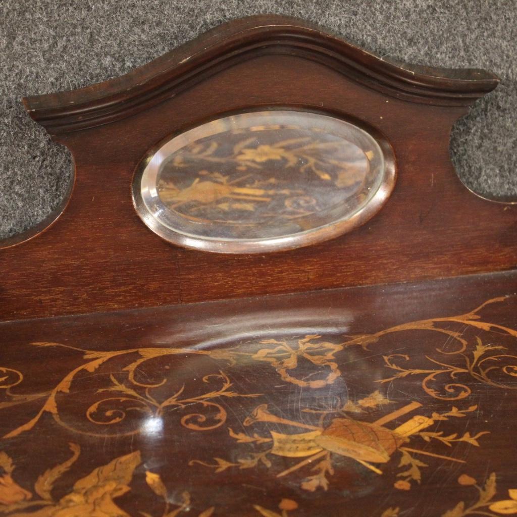 20th Century Inlaid Wood English Dressing Table, 1930 For Sale 2