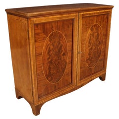 20th Century Inlaid Wood English Sideboard Cabinet, 1900