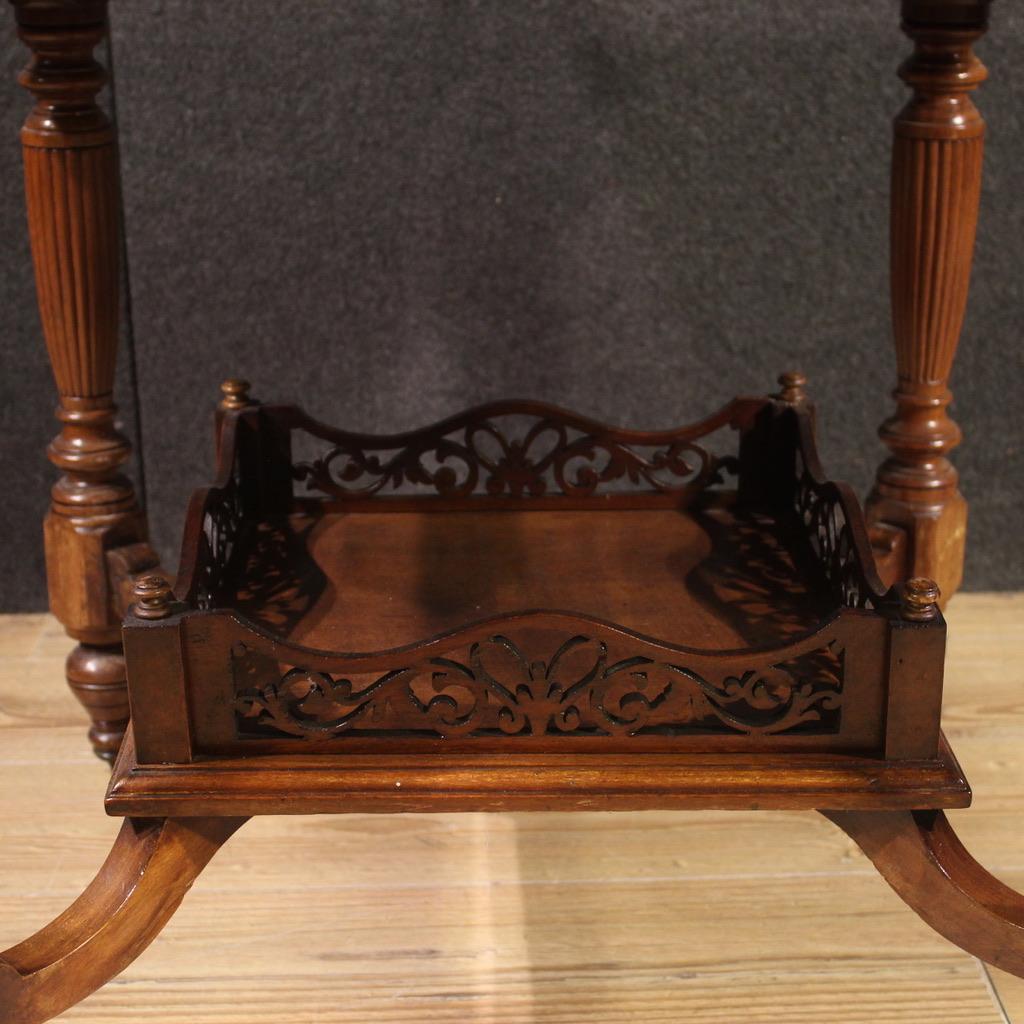 table anglaise en bois marqueté du 20e siècle, 1920 Bon état - En vente à Vicoforte, Piedmont