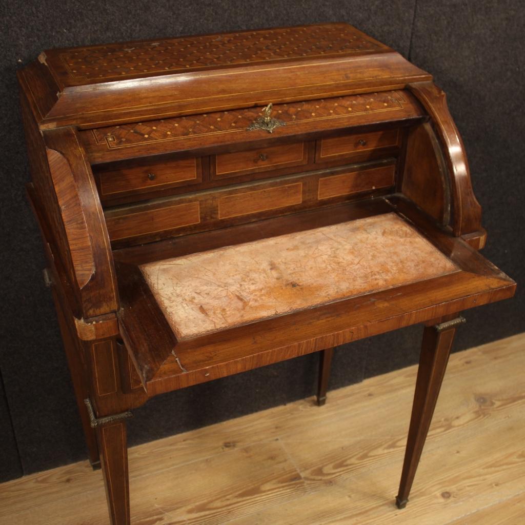 20th Century Inlaid Wood French Bureau Desk, 1930 7