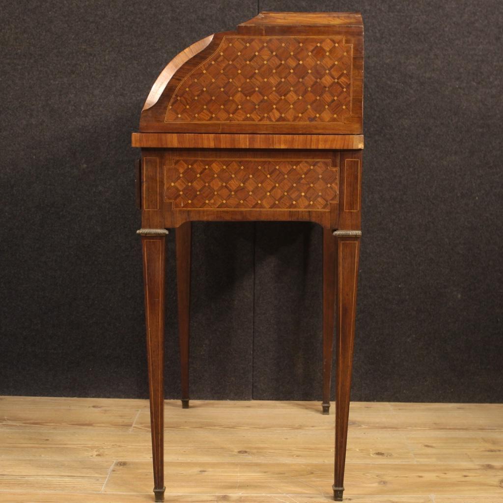 20th Century Inlaid Wood French Bureau Desk, 1930 4