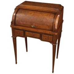 20th Century Inlaid Wood French Bureau Desk, 1930