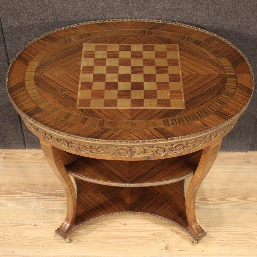20th Century Inlaid Wood French Coffee Table, 1960 1