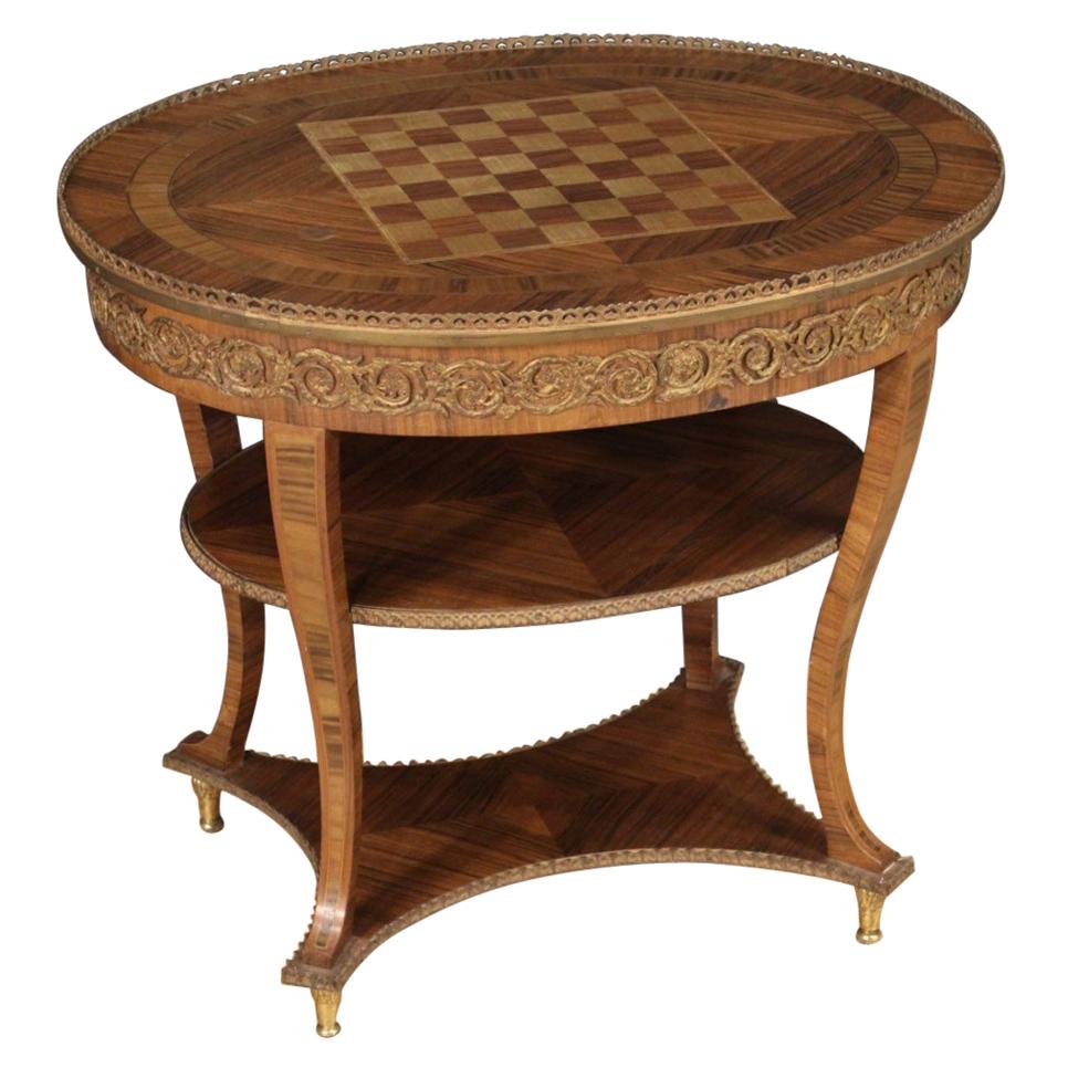 20th Century Inlaid Wood French Coffee Table, 1960