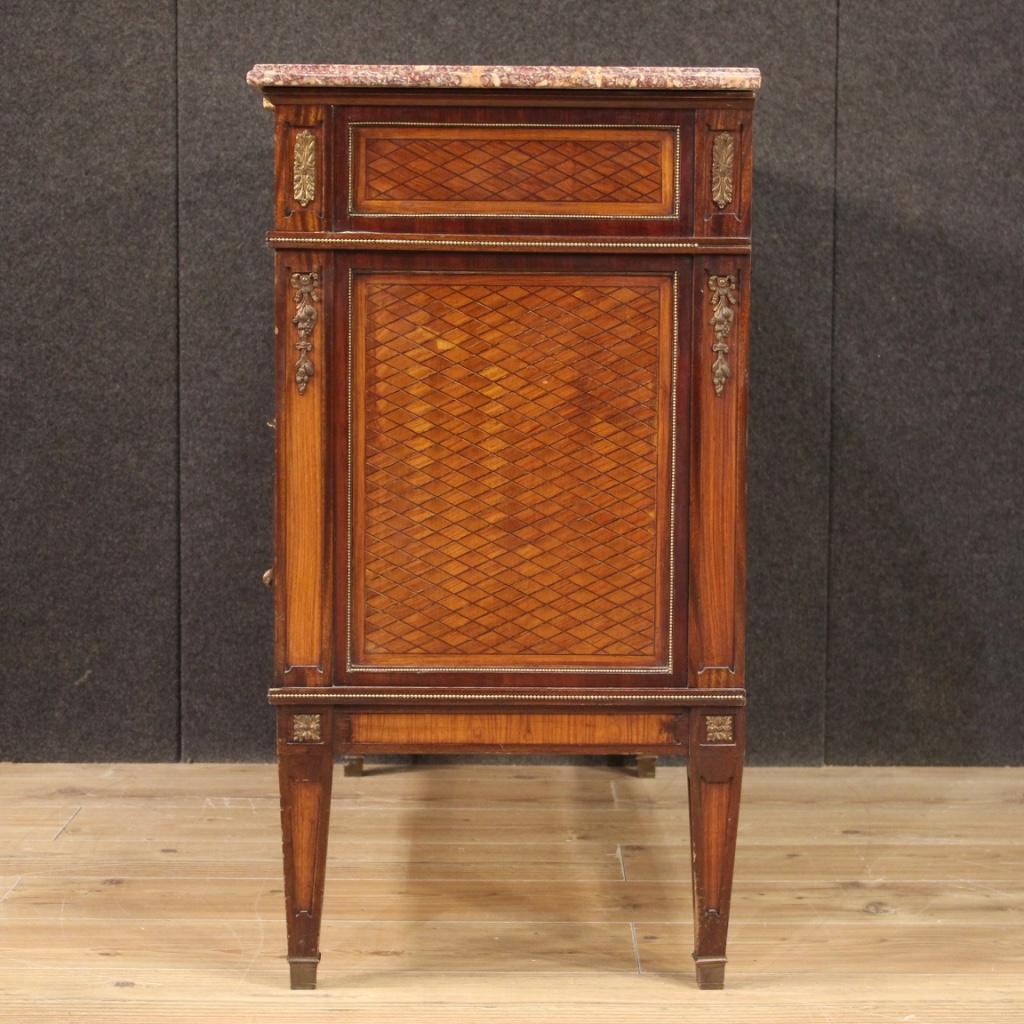 20th Century Inlaid Wood French Louis XVI Style Dresser, 1950 8