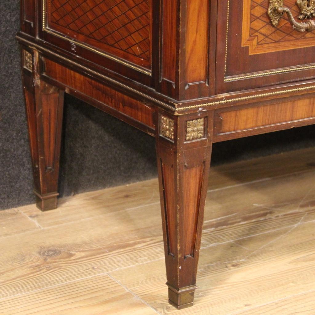 20th Century Inlaid Wood French Louis XVI Style Dresser, 1950 2