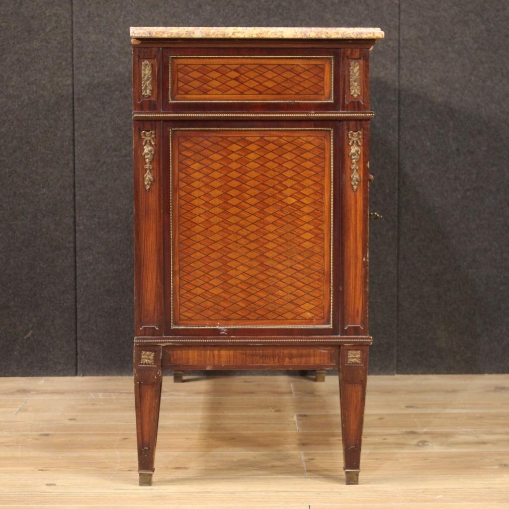 20th Century Inlaid Wood French Louis XVI Style Dresser, 1950 6