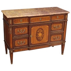 20th Century Inlaid Wood French Louis XVI Style Dresser, 1950