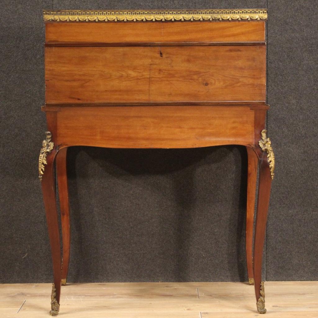 20th Century Inlaid Wood French Napoleon III Style Roll-Top Bureau Desk, 1920 6