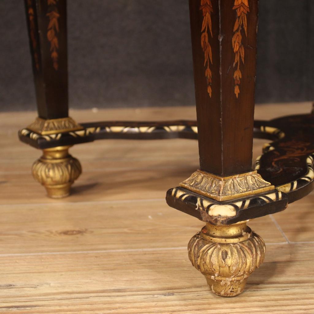 Napoleone III 20th Century Inlaid Wood French Napoleon III Style Roll-Top Bureau Desk, 1920 in vendita