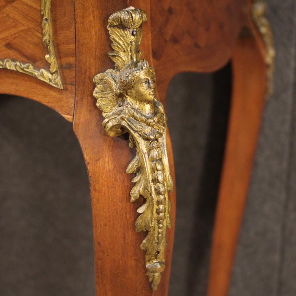 20th Century Inlaid Wood French Napoleon III Style Roll-Top Bureau Desk, 1920 3