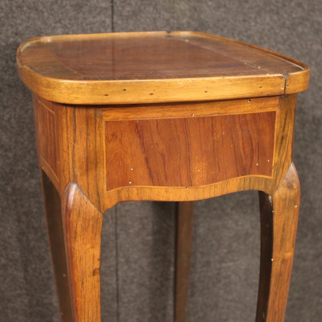 20th Century Inlaid Wood French Side Table Dressing Table, 1920 6
