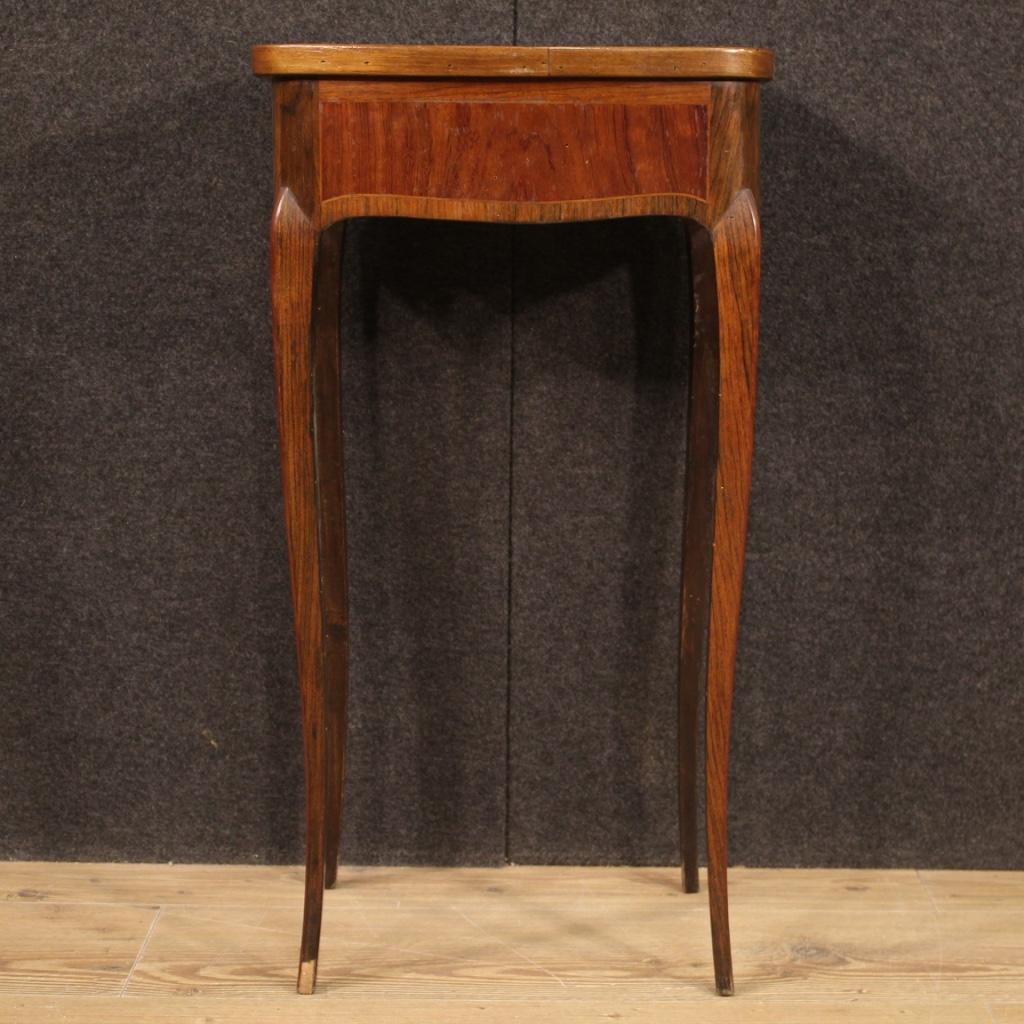 20th Century Inlaid Wood French Side Table Dressing Table, 1920 4