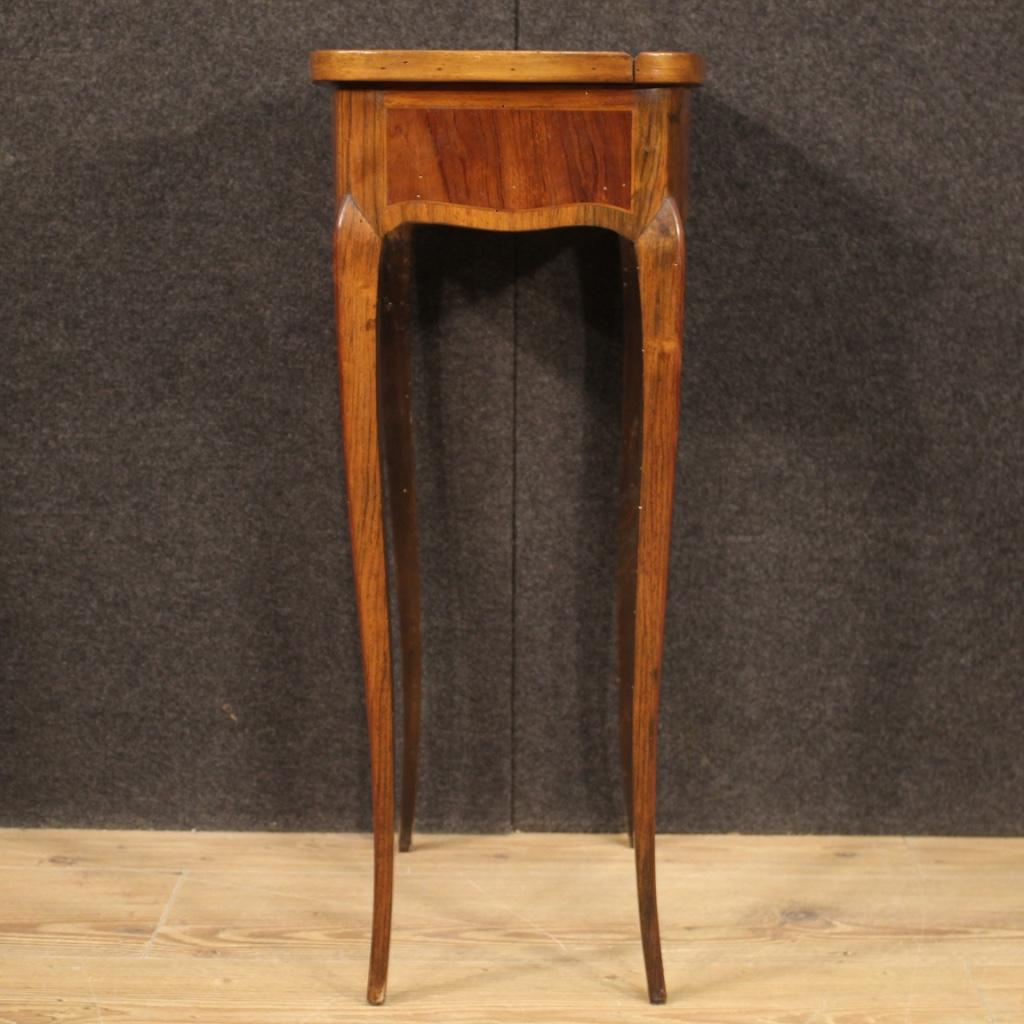 20th Century Inlaid Wood French Side Table Dressing Table, 1920 5